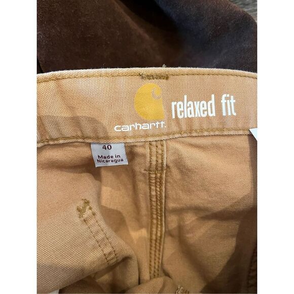 Carhartt Tan Relaxed Fit Jean Shorts sz 40 EUC - Picture 7 of 8